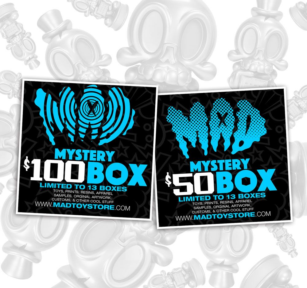 MAD mysteriously launches "Mystery Boxes"... go get one now!!! Designer Toy